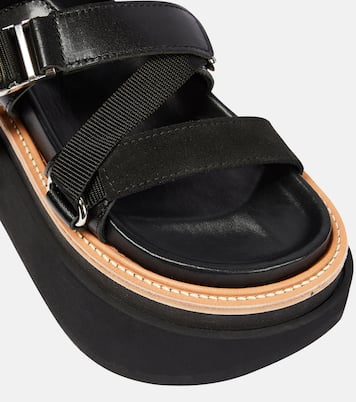 Lace-up leather sandals | Sacai