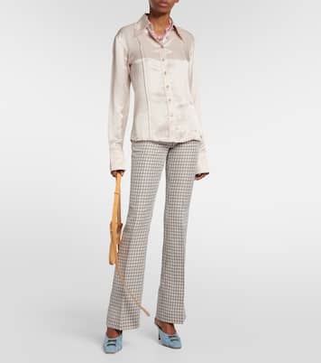 Checked low-rise pants | Acne Studios