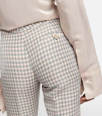 Checked low-rise pants | Acne Studios
