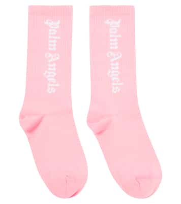 Calcetines en mezcla de algodón con logo | Palm Angels Kids