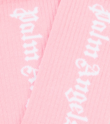 Calcetines en mezcla de algodón con logo | Palm Angels Kids