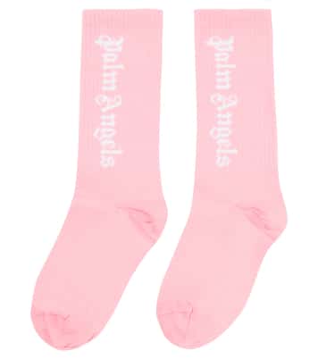 Calcetines en mezcla de algodón con logo | Palm Angels Kids