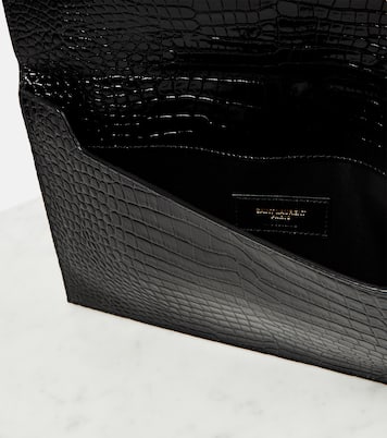 Pochette Uptown en cuir verni | Saint Laurent