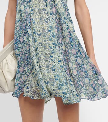 Vestido corto Odile de seda estampado | Isabel Marant