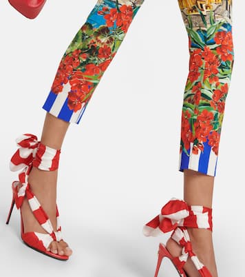Portofino printed silk-blend pants | Dolce&Gabbana