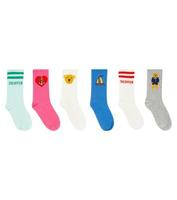 Set of 6 embroidered socks | Mini Rodini