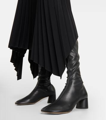 Overknee-Stiefel Glove aus Leder mit Lederimitat | Proenza Schouler