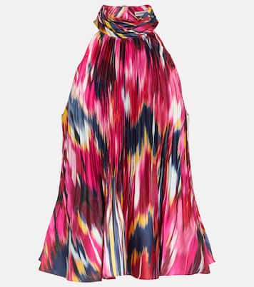Yasenia printed plissé top | Simkhai