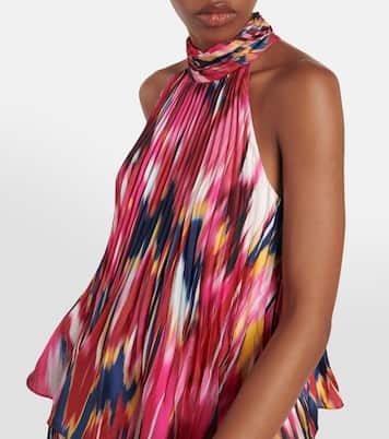Yasenia printed plissé top | Simkhai