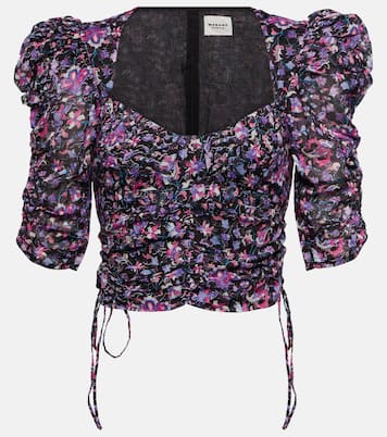 Crop top Galaor de algodón floral | Marant Etoile