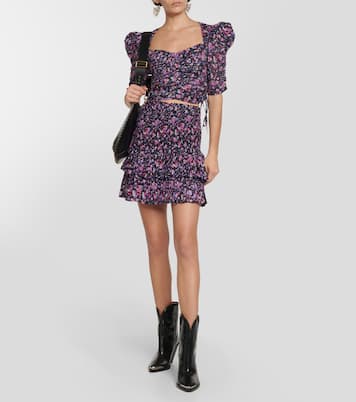 Crop top Galaor de algodón floral | Marant Etoile