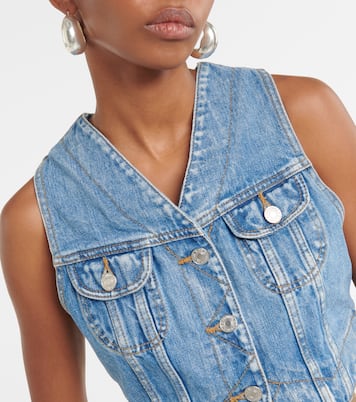 Cropped denim vest | Re/Done