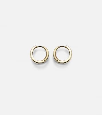 Boucles d'oreilles Time en or 10 ct et diamants | Stone and Strand