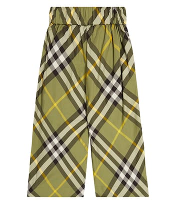 Pantaloni Burberry Check in cotone | Burberry Kids