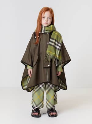 Pantaloni Burberry Check in cotone | Burberry Kids