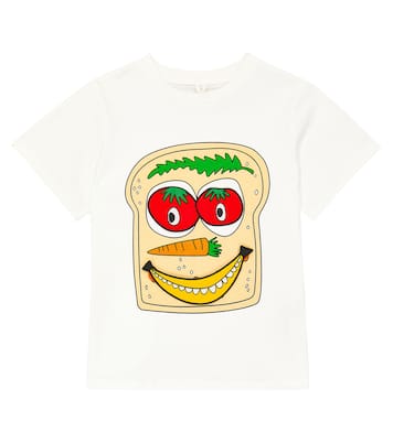 Camiseta en jersey de algodón estampada | Stella McCartney Kids