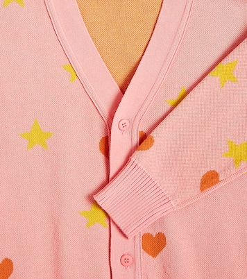 Cardigan Hearts Stars en coton | Tinycottons