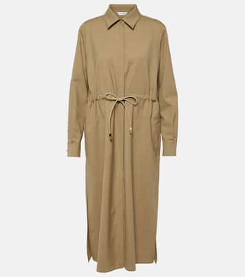Monia virgin wool shirt dress | Max Mara