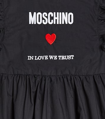Abito in cotone con logo | Moschino Kids
