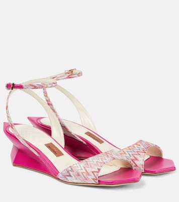 Sandali a zig-zag con zeppa | Missoni