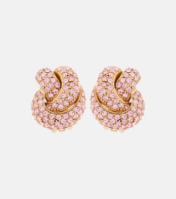 Clip-Ohrringe Love Knot mit Kristallen | Oscar de la Renta
