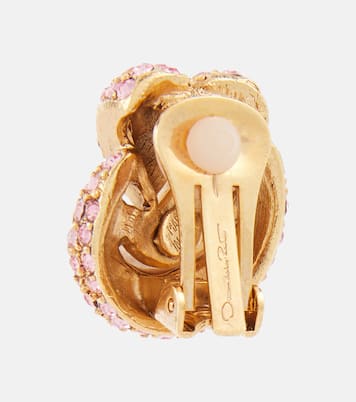 Clip-Ohrringe Love Knot mit Kristallen | Oscar de la Renta
