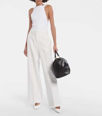 Pantalon ample Bacall à taille mi-haute | Khaite