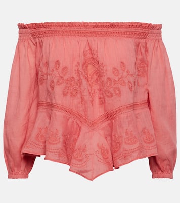Erine embroidered off-shoulder top | Isabel Marant
