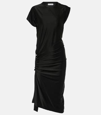 Vestido midi de jersey drapeado | Rabanne