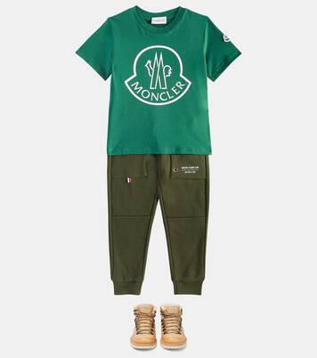 T-shirt in jersey di cotone con logo | Moncler Enfant