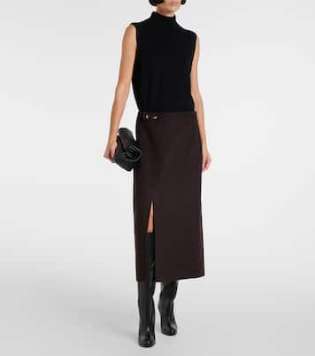 White Label - Gonna midi Adrian in misto lana | Proenza Schouler
