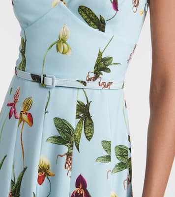 Robe midi à fleurs | Oscar de la Renta
