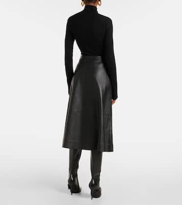 Midirock aus Leder | Balenciaga