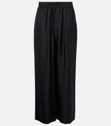 Pantaloni a gamba larga in seta | Lisa Yang