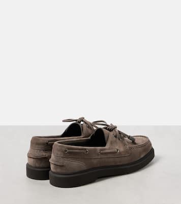 Mocassini Sail in suede con monili | Brunello Cucinelli