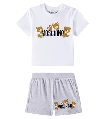 Baby Teddy Bear T-shirt and shorts set | Moschino Kids