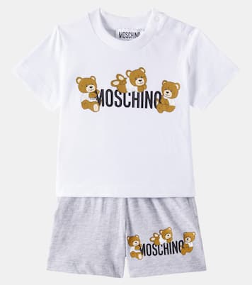 Baby Teddy Bear T-shirt and shorts set | Moschino Kids