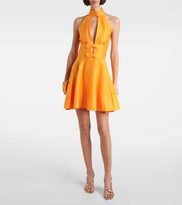 Cera cutout halterneck minidress | Rebecca Vallance