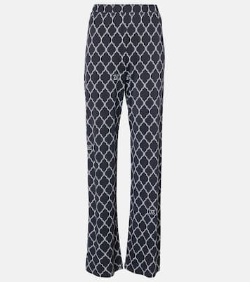 Pantalon droit imprimé à logo | Max Mara