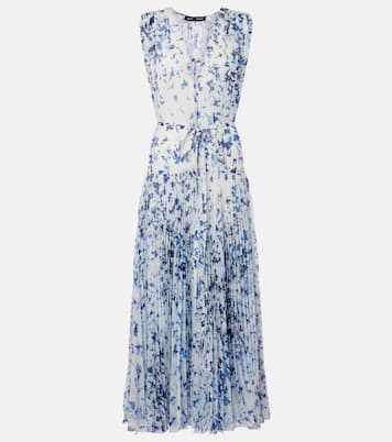 Abito lungo Patt in chiffon con stampa | Proenza Schouler