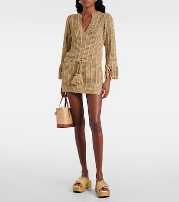 Embellished raffia espadrille slides | Roger Vivier
