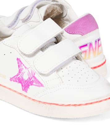 Ball Star printed leather sneakers | Golden Goose Kids