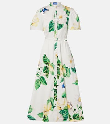 Bianca floral cotton shirt dress | Leo Lin