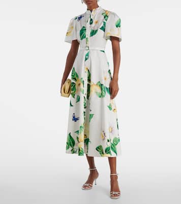 Bianca floral cotton shirt dress | Leo Lin