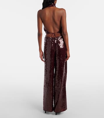 Marylin sequined wide-leg pants | Oséree