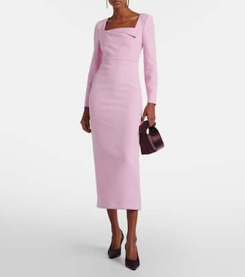 Crêpe midi dress | Roland Mouret