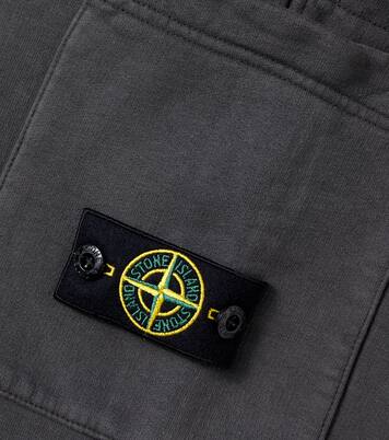 Compass cotton fleece sweatpants | Stone Island Junior