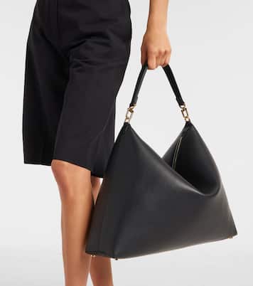 Bevel leather tote bag | Toteme