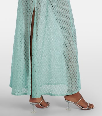 Open-knit lamé maxi dress | Missoni