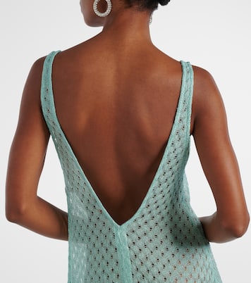 Open-knit lamé maxi dress | Missoni